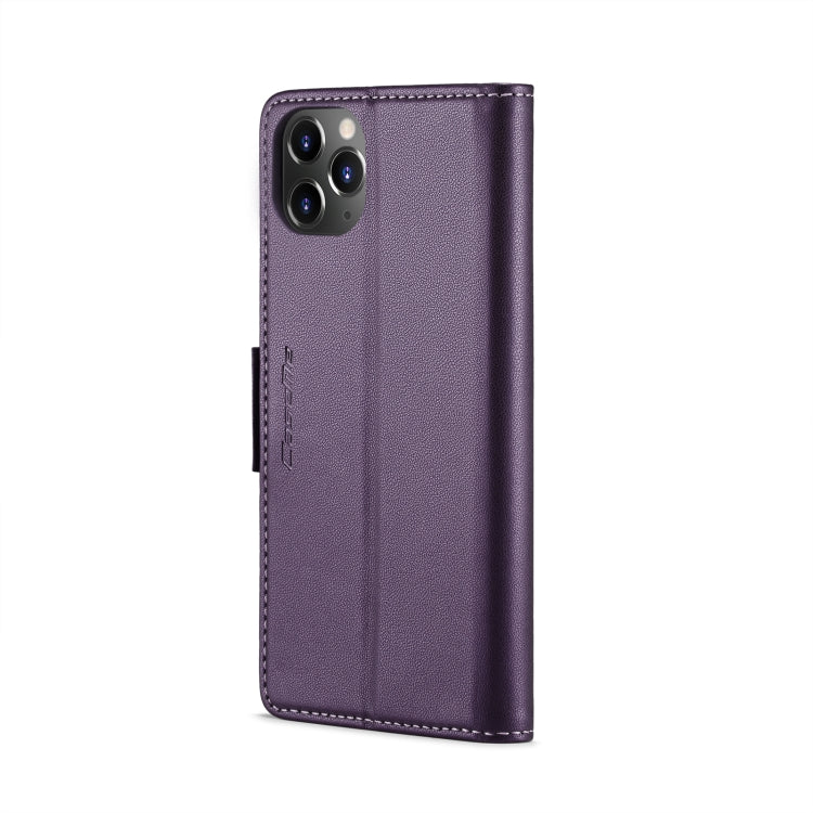 For iPhone 11 Pro Max CaseMe 023 Butterfly Buckle Litchi Texture RFID Anti-theft Leather Phone Case(Pearly Purple) - iPhone 11 Pro Max Cases by CaseMe | Online Shopping South Africa | PMC Jewellery