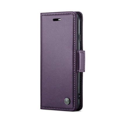 For iPhone SE 2022/SE 2020/6/7/8 CaseMe 023 Butterfly Buckle Litchi Texture RFID Anti-theft Leather Phone Case(Pearly Purple) - More iPhone Cases by CaseMe | Online Shopping South Africa | PMC Jewellery