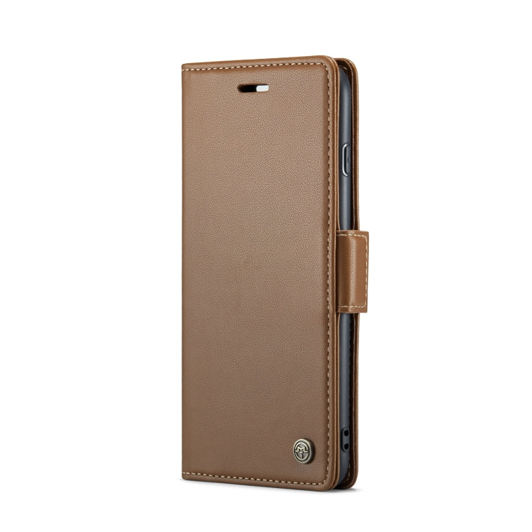 For iPhone 6 Plus/7 Plus/8 Plus CaseMe 023 Butterfly Buckle Litchi Texture RFID Anti-theft Leather Phone Case(Brown) - More iPhone Cases by CaseMe | Online Shopping South Africa | PMC Jewellery