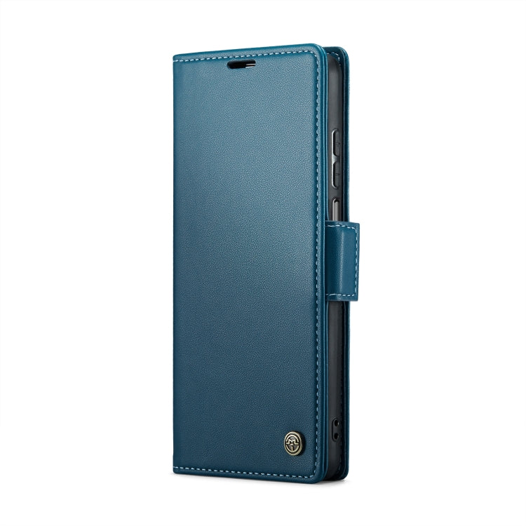 For Xiaomi Redmi Note 9S/Note 9 Pro/Note 9 Pro Max CaseMe 023 Butterfly Buckle Litchi Texture RFID Anti-theft Leather Phone Case(Blue) - Xiaomi Cases by CaseMe | Online Shopping South Africa | PMC Jewellery