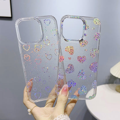 For iPhone 14 Pro Little Star Series Glitter Powder TPU Phone Case(Little Rabbit) - iPhone 14 Pro Cases by PMC Jewellery | Online Shopping South Africa | PMC Jewellery