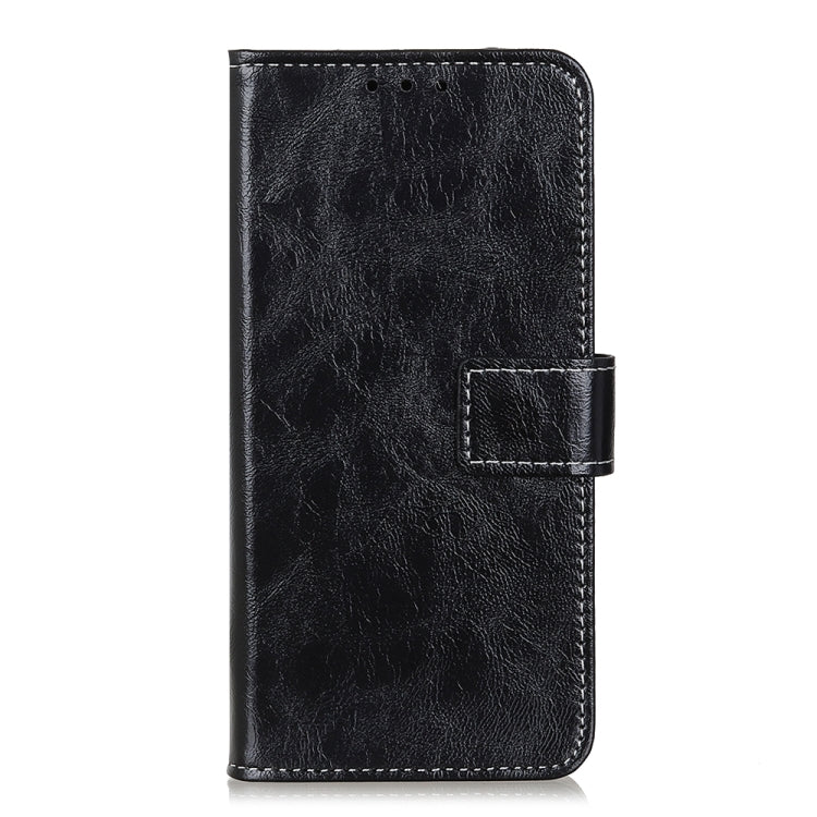 For Xiaomi Redmi 12 4G Retro Crazy Horse Texture Horizontal Flip Leather Phone Case(Black) - Xiaomi Cases by PMC Jewellery | Online Shopping South Africa | PMC Jewellery