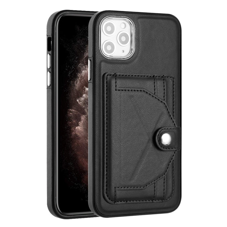 For iPhone 11 Pro Max Shockproof Leather Phone Case with Card Holder(Black) - free shipping - PMC TechLife - Order now!