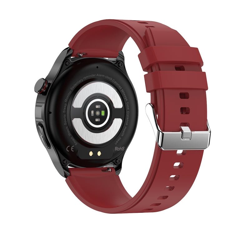 TK22 1.39 inch IP67 Waterproof Silicone Band Smart Watch Supports ECG / Non-invasive Blood Sugar(Red) - Smart Watches by PMC Jewellery | Online Shopping South Africa | PMC Jewellery