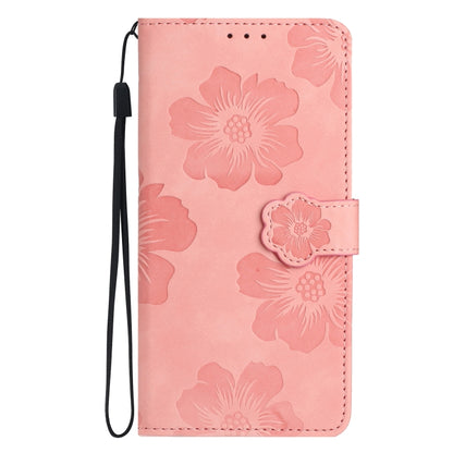 For Xiaomi Redmi 9 Flower Embossing Pattern Leather Phone Case(Pink) - Xiaomi Cases by PMC Jewellery | Online Shopping South Africa | PMC Jewellery