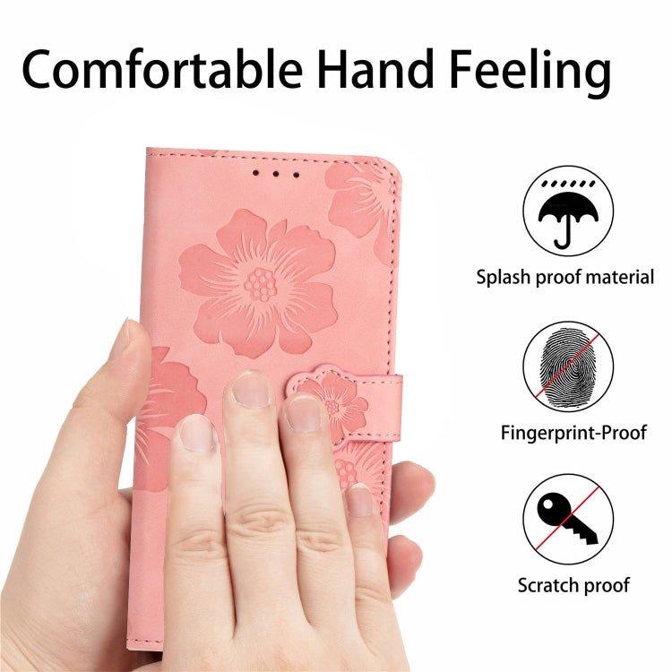 For Xiaomi Redmi 10C Flower Embossing Pattern Leather Phone Case(Pink) - Xiaomi Cases by PMC Jewellery | Online Shopping South Africa | PMC Jewellery