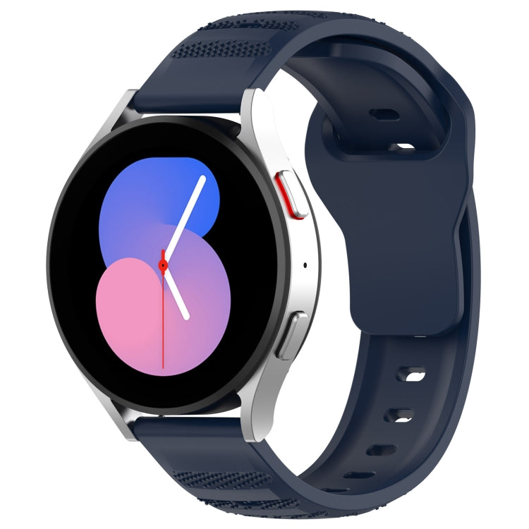 22mm Universal Dots Pattern Silicone Replacement Watch Band(Midnight Blue) - 22mm Bands by PMC TechLife | Online Shopping South Africa | PMC TechLife