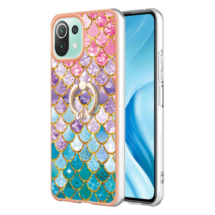 For Xiaomi Mi 11 Lite Electroplating IMD TPU Phone Case with Ring(Colorful Scales) - free shipping - PMC TechLife - Order now!