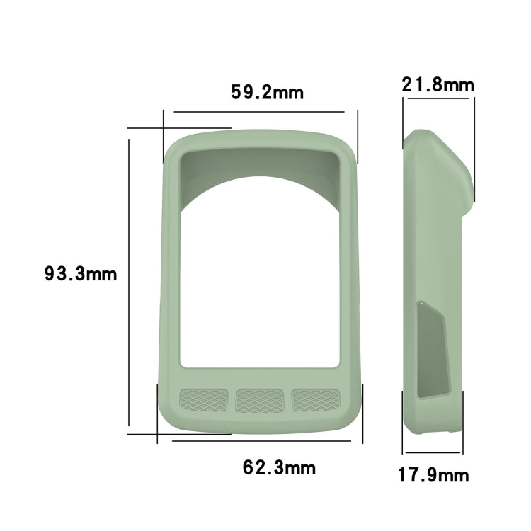 For Wahoo Elemnt Roam WFCC4 Stopwatch Silicone Protective Case(Green) - Watch Case by PMC Jewellery | Online Shopping South Africa | PMC Jewellery | Buy Now Pay Later Mobicred