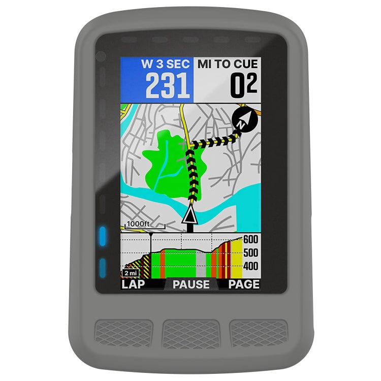 For Wahoo Elemnt Roam WFCC4 Stopwatch Silicone Protective Case(Dark Grey) - Watch Case by PMC TechLife | Online Shopping South Africa | PMC TechLife