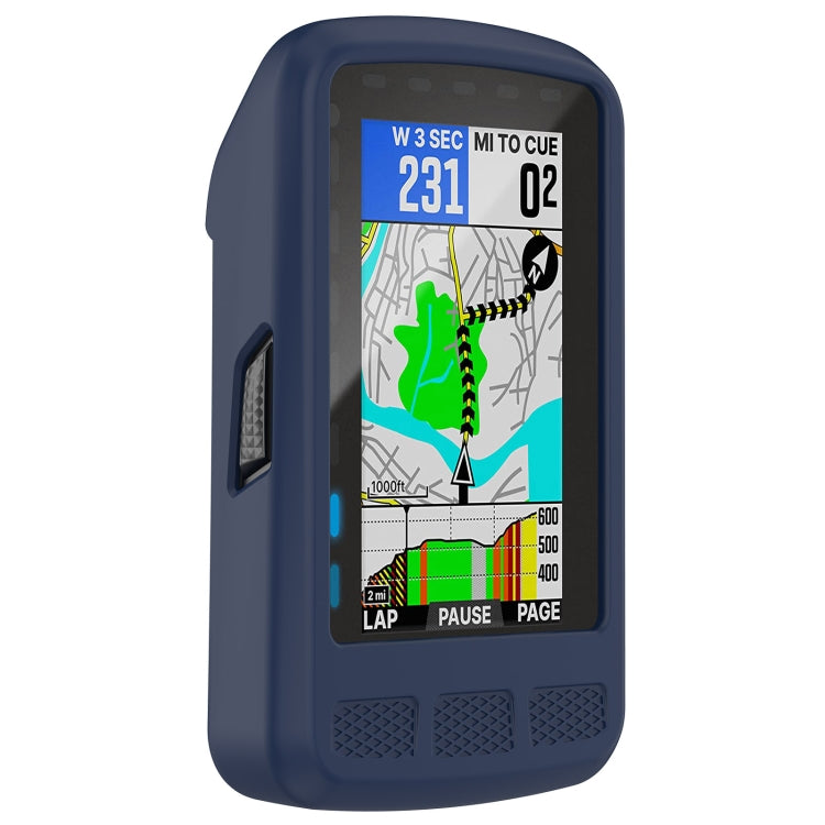 For Wahoo Elemnt Roam WFCC4 Stopwatch Silicone Protective Case(Midnight Blue) - Watch Case by PMC TechLife | Online Shopping South Africa | PMC TechLife