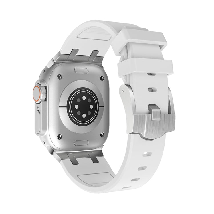 AP Silicone Watch Band For Apple Watch SE 40mm(Silver White) - Watch Bands by PMC TechLife | Online Shopping South Africa | PMC TechLife