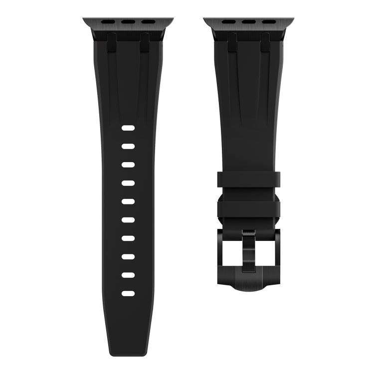 AP Silicone Watch Band For Apple Watch 6 40mm(Black Black) - Watch Bands by PMC TechLife | Online Shopping South Africa | PMC TechLife