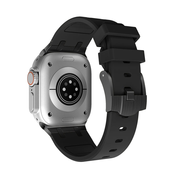 AP Silicone Watch Band For Apple Watch 6 40mm(Black Black) - Watch Bands by PMC TechLife | Online Shopping South Africa | PMC TechLife