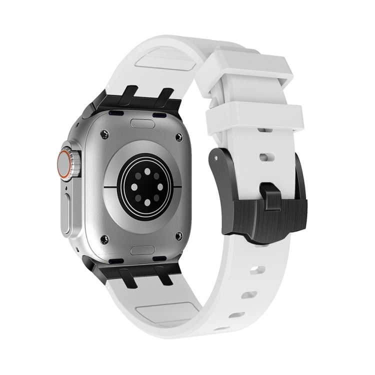 AP Silicone Watch Band For Apple Watch 6 40mm(Black White) - Watch Bands by PMC TechLife | Online Shopping South Africa | PMC TechLife