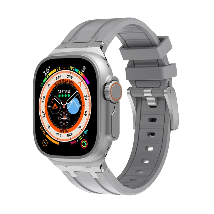 AP Silicone Watch Band For Apple Watch 5 40mm(Silver Grey) - Watch Bands by PMC TechLife | Online Shopping South Africa | PMC TechLife