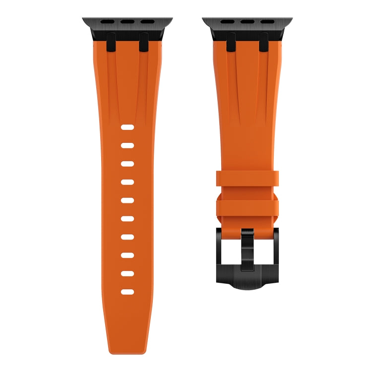 AP Silicone Watch Band For Apple Watch 2 38mm(Black Orange) - Watch Bands by PMC TechLife | Online Shopping South Africa | PMC TechLife