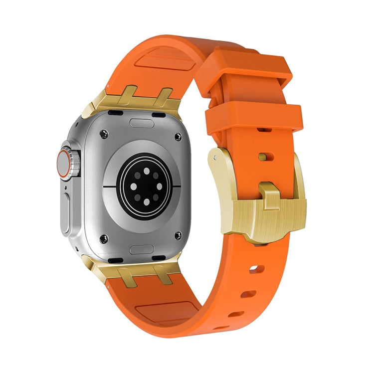 AP Silicone Watch Band For Apple Watch 2 38mm(Gold Orange) - Watch Bands by PMC TechLife | Online Shopping South Africa | PMC TechLife