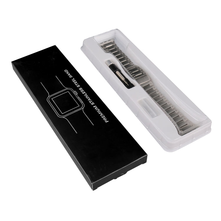 Double Rows Metal Watch Band For Apple Watch SE 2022 44mm(Black) - Watch Bands by PMC TechLife | Online Shopping South Africa | PMC TechLife
