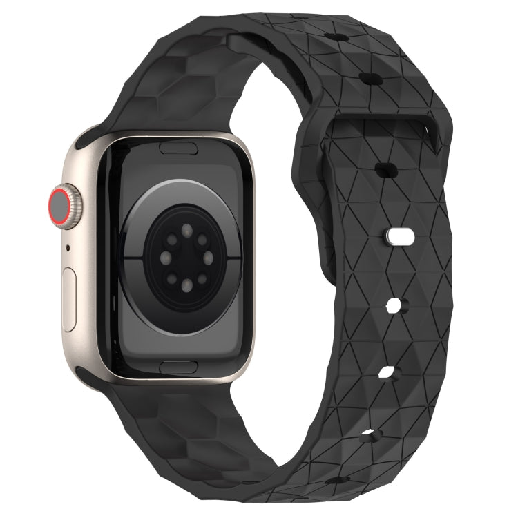 Football Texture Silicone Watch Band For Apple Watch 8 45mm(Dark Grey) - Watch Bands by PMC Jewellery | Online Shopping South Africa | PMC Jewellery