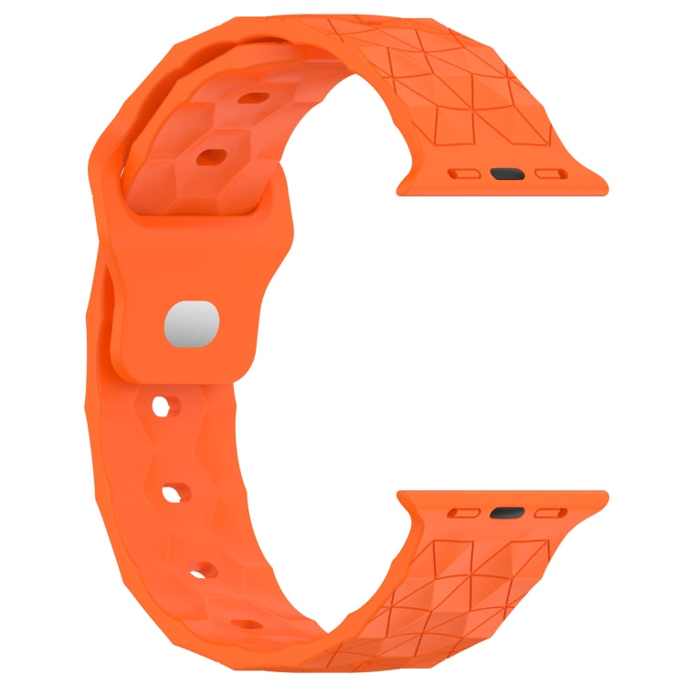 Football Texture Silicone Watch Band For Apple Watch SE 40mm(Orange) - Watch Bands by PMC Jewellery | Online Shopping South Africa | PMC Jewellery