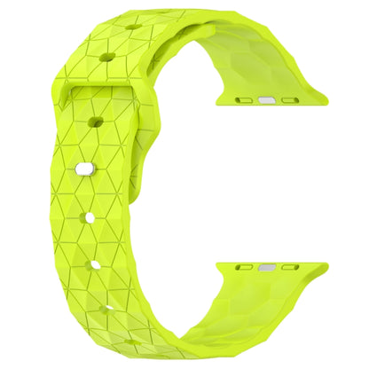 Football Texture Silicone Watch Band For Apple Watch 2 42mm(Limes Green) - Watch Bands by PMC Jewellery | Online Shopping South Africa | PMC Jewellery