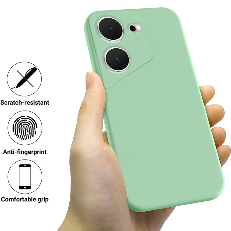 For Tecno Pova 5 Pure Color Liquid Silicone Shockproof Phone Case(Green) - Tecno Cases by PMC Jewellery | Online Shopping South Africa | PMC Jewellery