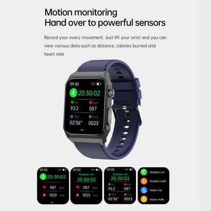 E530 1.91 inch IP68 Waterproof Silicone Band Smart Watch Supports ECG / Non-invasive Blood Sugar(Blue) - Smart Watches by PMC Jewellery | Online Shopping South Africa | PMC Jewellery