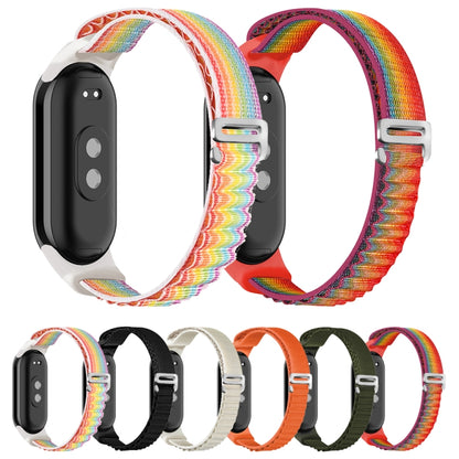 For Xiaomi Mi Band 8 Loop Nylon Watch Band(Orange) - Watch Bands by PMC Jewellery | Online Shopping South Africa | PMC Jewellery