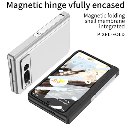 For Google Pixel Fold GKK Integrated Fold Hinge Full Coverage Phone Case with Holder(Black) - Google Cases by GKK | Online Shopping South Africa | PMC Jewellery