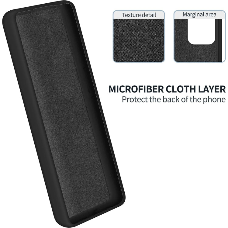 For Xiaomi Redmi 12 5G / Note 12R Pure Color Liquid Silicone Shockproof Phone Case(Black) - Xiaomi Cases by PMC TechLife | Online Shopping South Africa | PMC TechLife | Buy Now Pay Later Mobicred