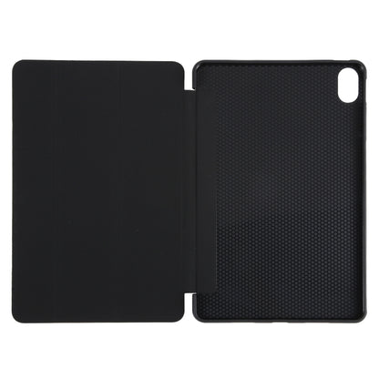 For Huawei MatePad 11 2023 GEBEI 3-folding Holder Shockproof Flip Leather Tablet Case(Black) - For Huawei by GEBEI | Online Shopping South Africa | PMC Jewellery