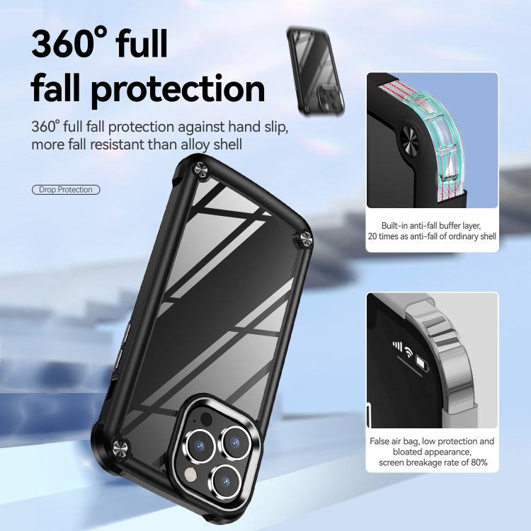 For iPhone 15 Pro TPU + PC Lens Protection Phone Case(Black) - iPhone 15 Pro Cases by PMC Jewellery | Online Shopping South Africa | PMC Jewellery