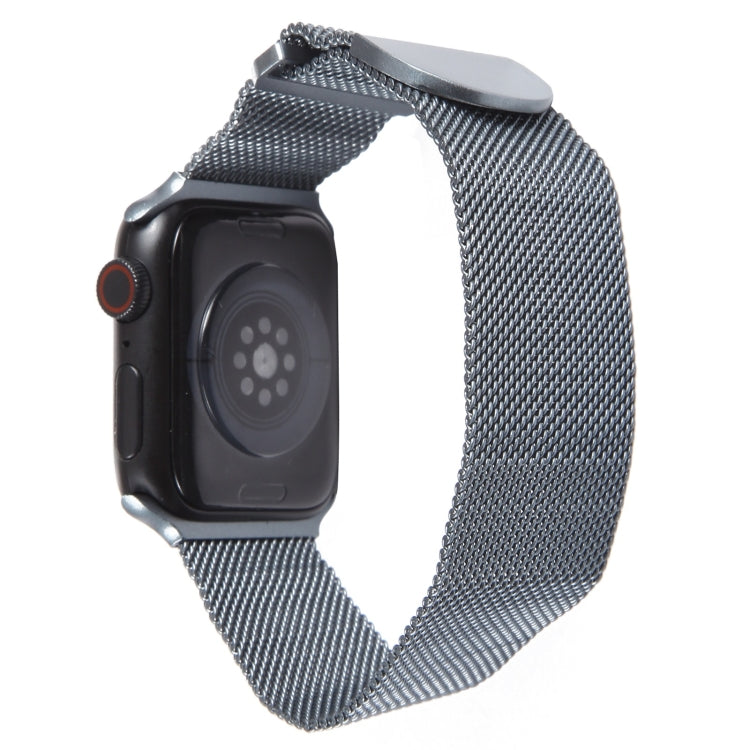 For Apple Watch SE 2022 40mm Milanese Metal Magnetic Watch Band(Space Grey) - Watch Bands by PMC Jewellery | Online Shopping South Africa | PMC Jewellery