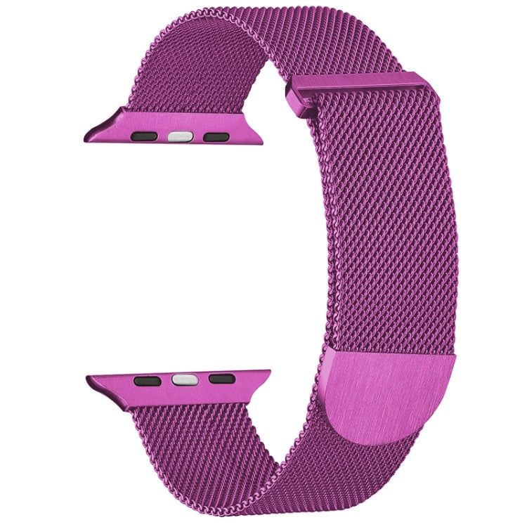 For Apple Watch SE 2022 40mm Milanese Metal Magnetic Watch Band(Purple) - Watch Bands by PMC Jewellery | Online Shopping South Africa | PMC Jewellery