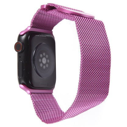 For Apple Watch SE 2022 40mm Milanese Metal Magnetic Watch Band(Purple) - Watch Bands by PMC Jewellery | Online Shopping South Africa | PMC Jewellery