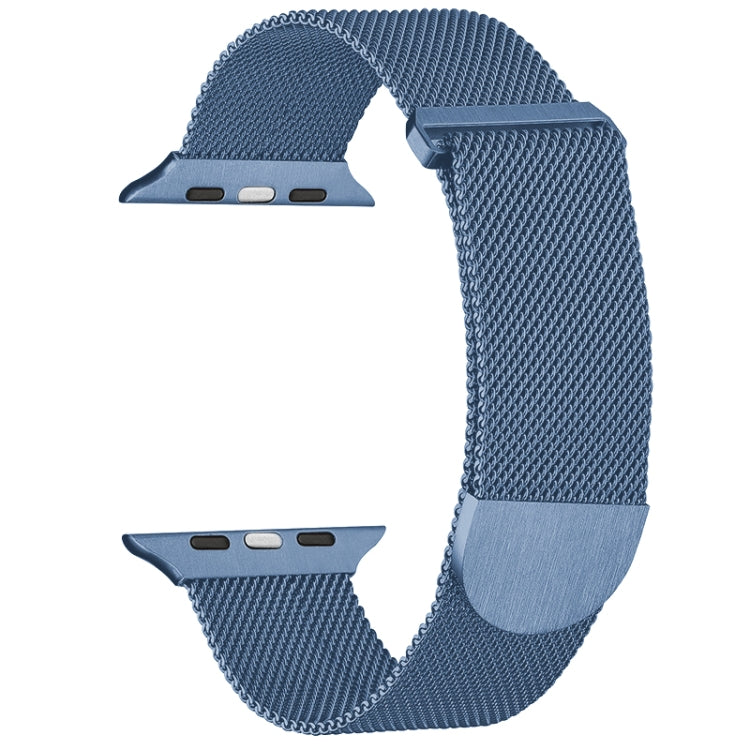 For Apple Watch SE 2022 40mm Milanese Metal Magnetic Watch Band(Blue) - Watch Bands by PMC Jewellery | Online Shopping South Africa | PMC Jewellery