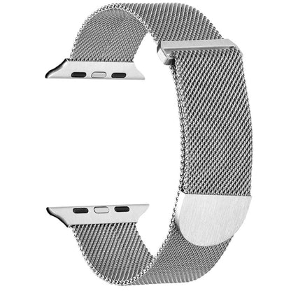 For Apple Watch SE 2022 44mm Milanese Metal Magnetic Watch Band(Silver) - Watch Bands by PMC Jewellery | Online Shopping South Africa | PMC Jewellery