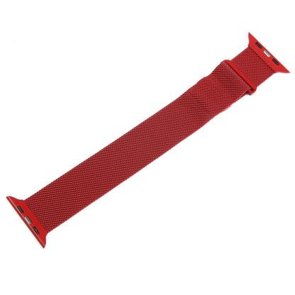 For Apple Watch SE 2022 44mm Milanese Metal Magnetic Watch Band(Red) - Watch Bands by PMC Jewellery | Online Shopping South Africa | PMC Jewellery