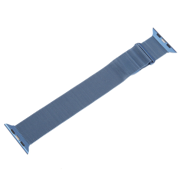 For Apple Watch SE 2022 44mm Milanese Metal Magnetic Watch Band(Blue) - Watch Bands by PMC Jewellery | Online Shopping South Africa | PMC Jewellery