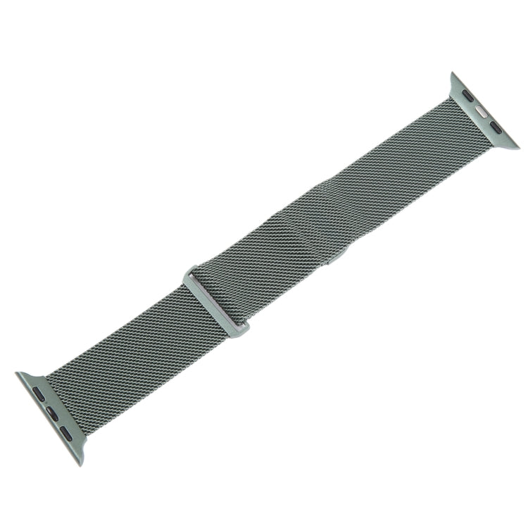 For Apple Watch SE 2022 44mm Milanese Metal Magnetic Watch Band(Pine Green) - Watch Bands by PMC Jewellery | Online Shopping South Africa | PMC Jewellery