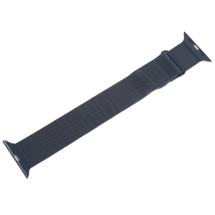 For Apple Watch 7 45mm Milanese Metal Magnetic Watch Band(Midnight Blue) - Watch Bands by PMC Jewellery | Online Shopping South Africa | PMC Jewellery