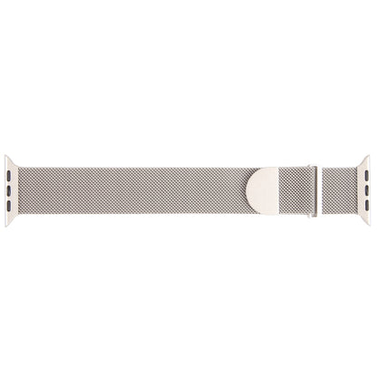 For Apple Watch 3 42mm Milanese Metal Magnetic Watch Band(Starlight) - Watch Bands by PMC Jewellery | Online Shopping South Africa | PMC Jewellery