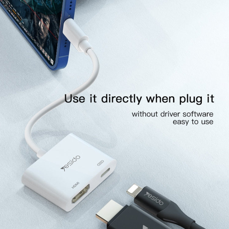 Yesido HM06 8 Pin to HDMI Audio Video Adapter - Converter & Adapter by Yesido | Online Shopping South Africa | PMC TechLife | Buy Now Pay Later Mobicred