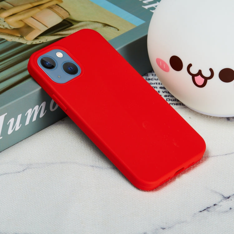 For iPhone 15 Solid Color Silicone Phone Case(Red) - iPhone 15 Cases by PMC TechLife | Online Shopping South Africa | PMC TechLife