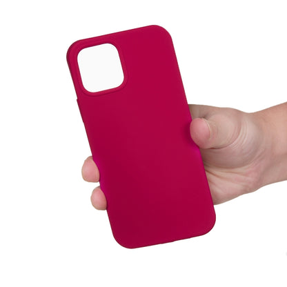 For iPhone 15 Solid Color Silicone Phone Case(Rose Red) - iPhone 15 Cases by PMC Jewellery | Online Shopping South Africa | PMC Jewellery