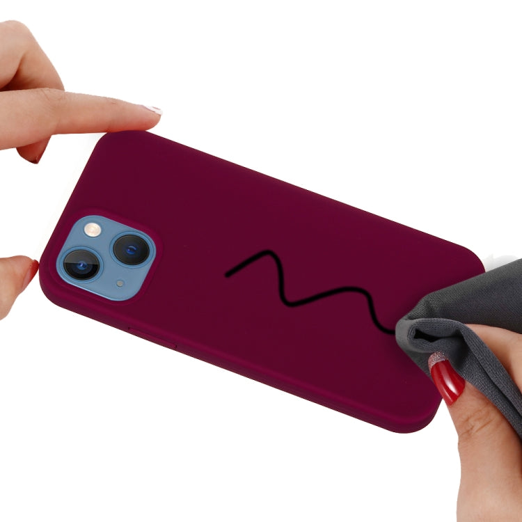 For iPhone 15 Solid Color Silicone Phone Case(Violet) - iPhone 15 Cases by PMC TechLife | Online Shopping South Africa | PMC TechLife