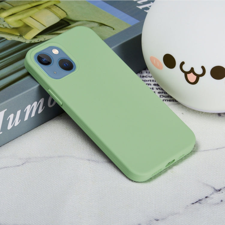 For iPhone 15 Plus Solid Color Silicone Phone Case(Mint Green) - iPhone 15 Plus Cases by PMC Jewellery | Online Shopping South Africa | PMC Jewellery