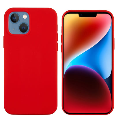 For iPhone 15 Plus Solid Color Silicone Phone Case(Red) - iPhone 15 Plus Cases by PMC Jewellery | Online Shopping South Africa | PMC Jewellery