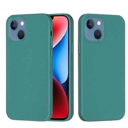 For iPhone 15 Plus Solid Color Silicone Phone Case(Pine Needle Green) - iPhone 15 Plus Cases by PMC Jewellery | Online Shopping South Africa | PMC Jewellery